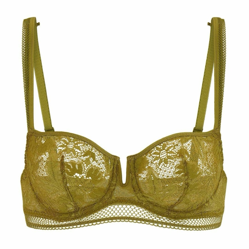 Simone Perele Khaki Lace Bra